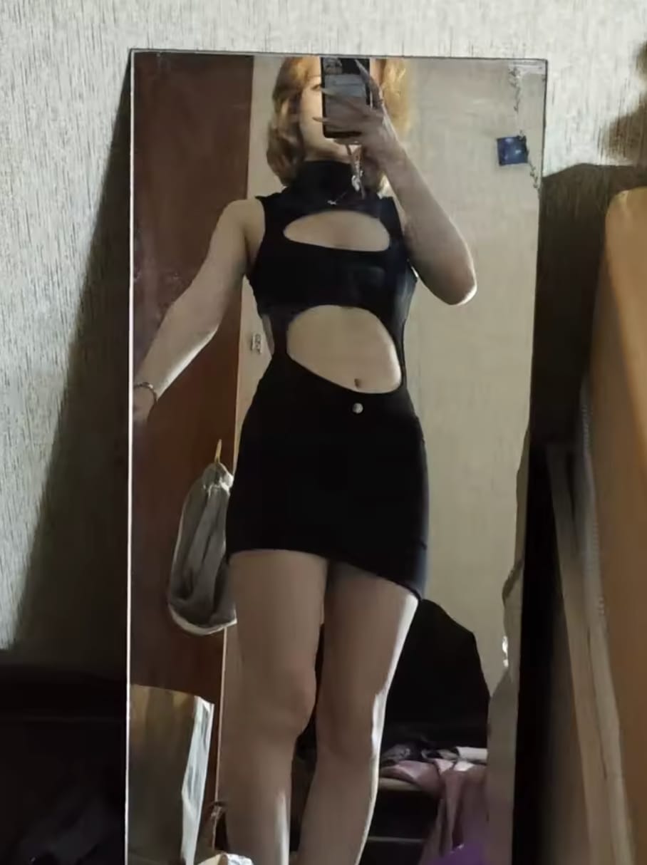 Customer photo review of High Cut Out Bodysuit