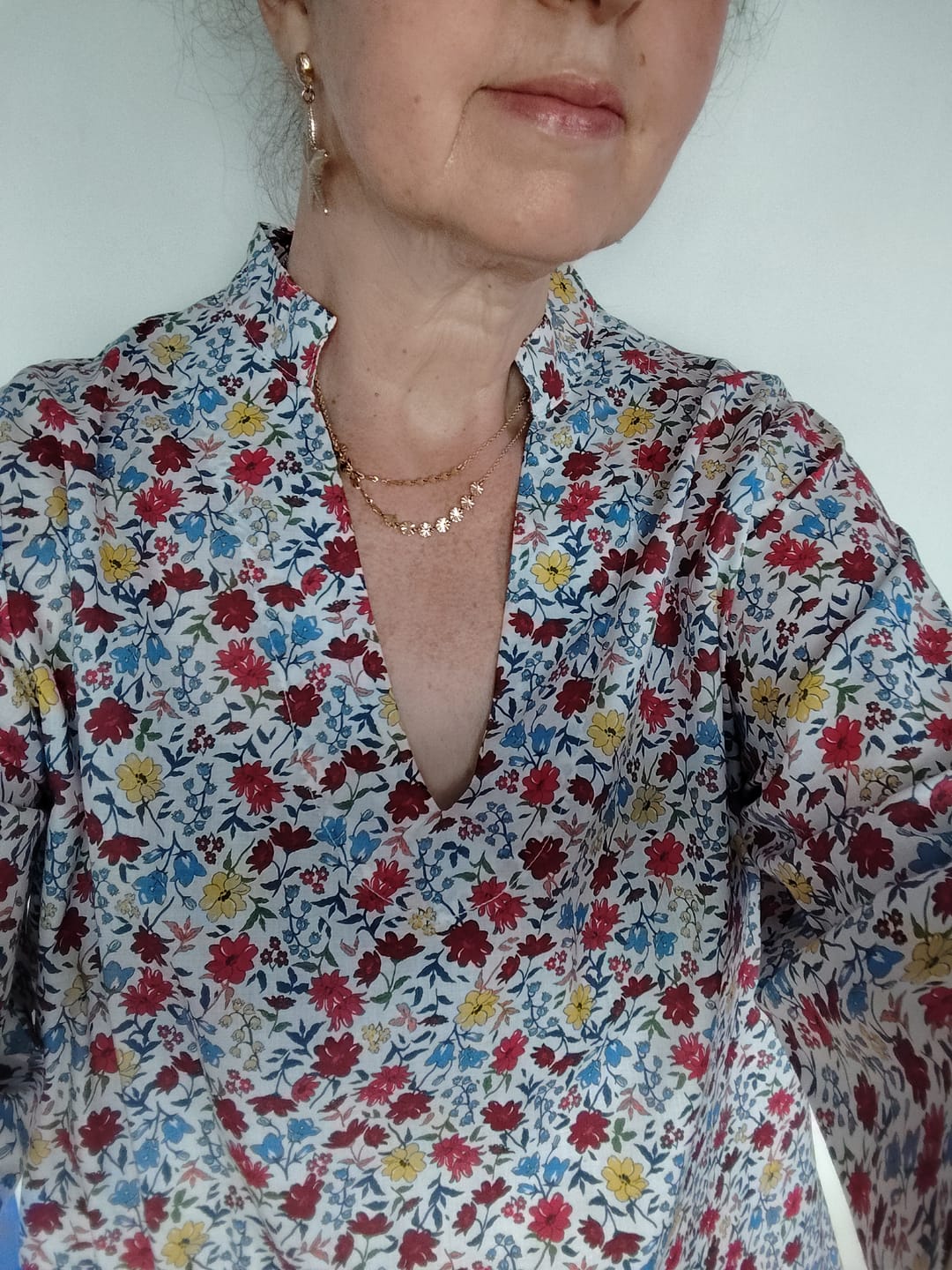 Customer photo review of Blouse Madeleine – Coton Jardin espagnol