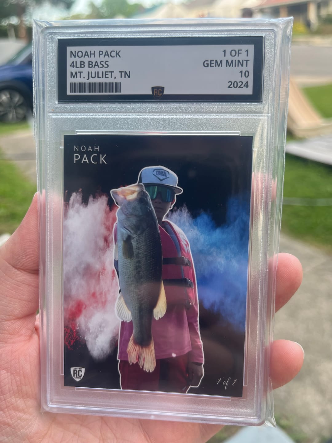 Customer photo review of Custom Graded Card