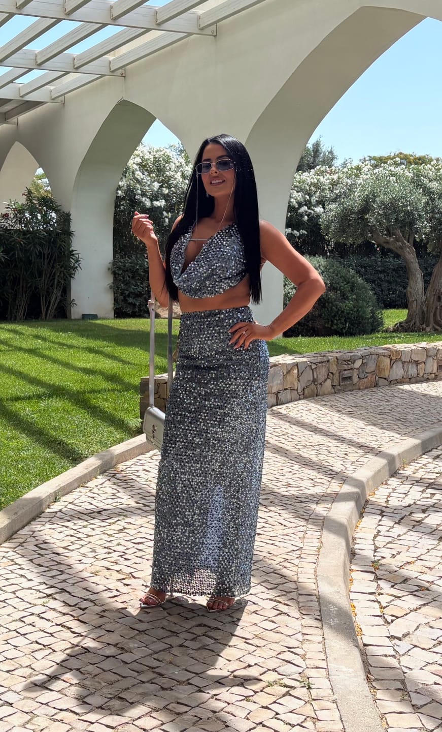 Customer photo review of CRYSTAL QUARTZ MAXI SKIRT