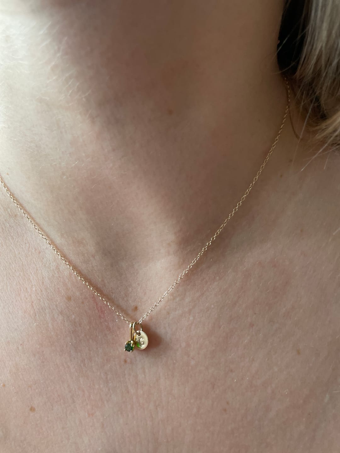 Customer photo review of Kismet Birthstone Necklace