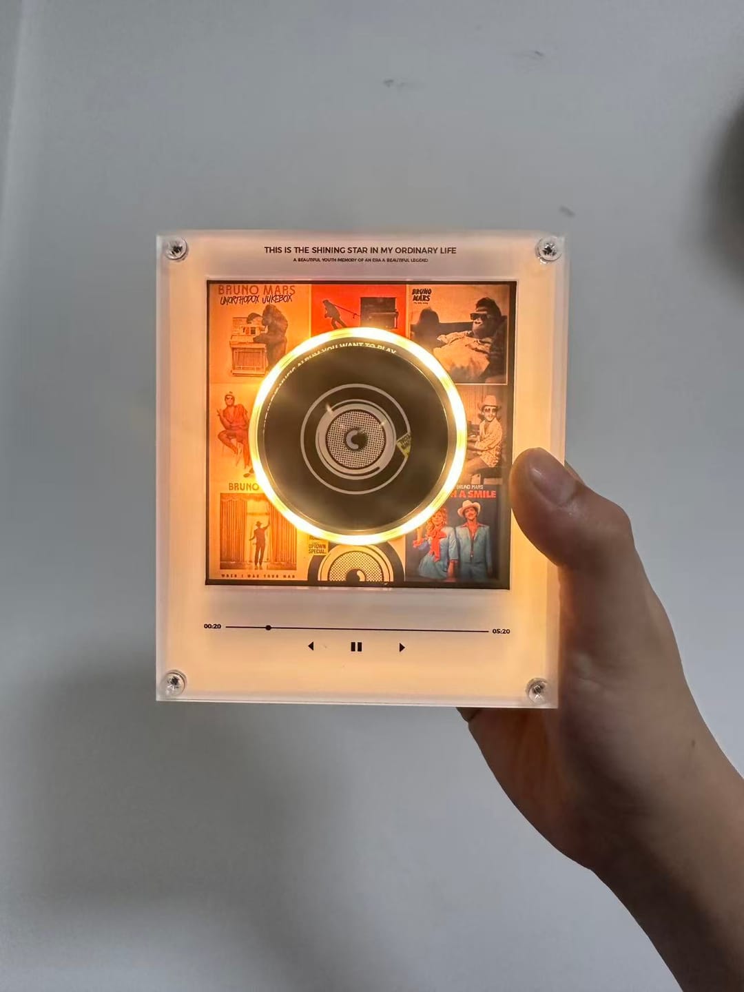 Customer photo review of TapTunely Music Memory Box — 9 Mini Discs