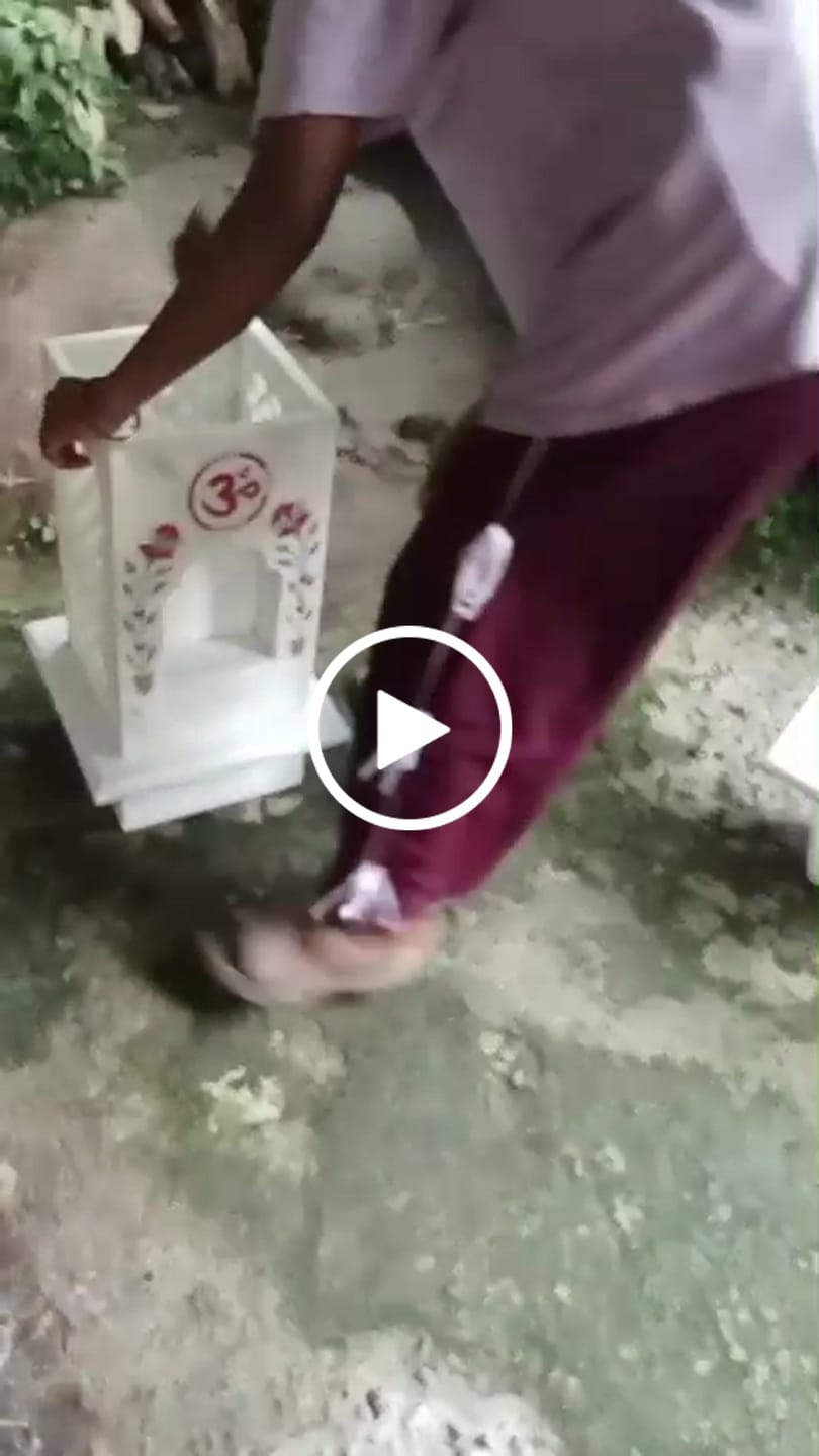 Customer video review of Marble Tulsi Pot, White Marble Inlay - Handicraft Bazaar