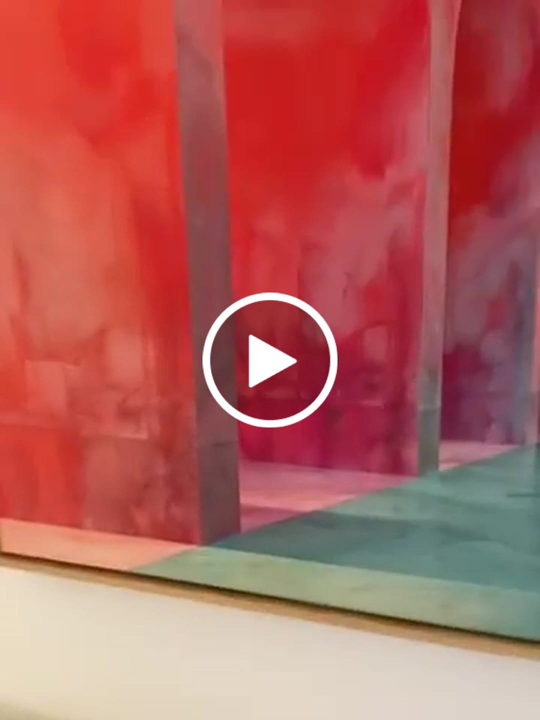 Customer video review of Mediterranean Archways Wall Art - Elegant Green Pink Canvas Bohemian Style Decor