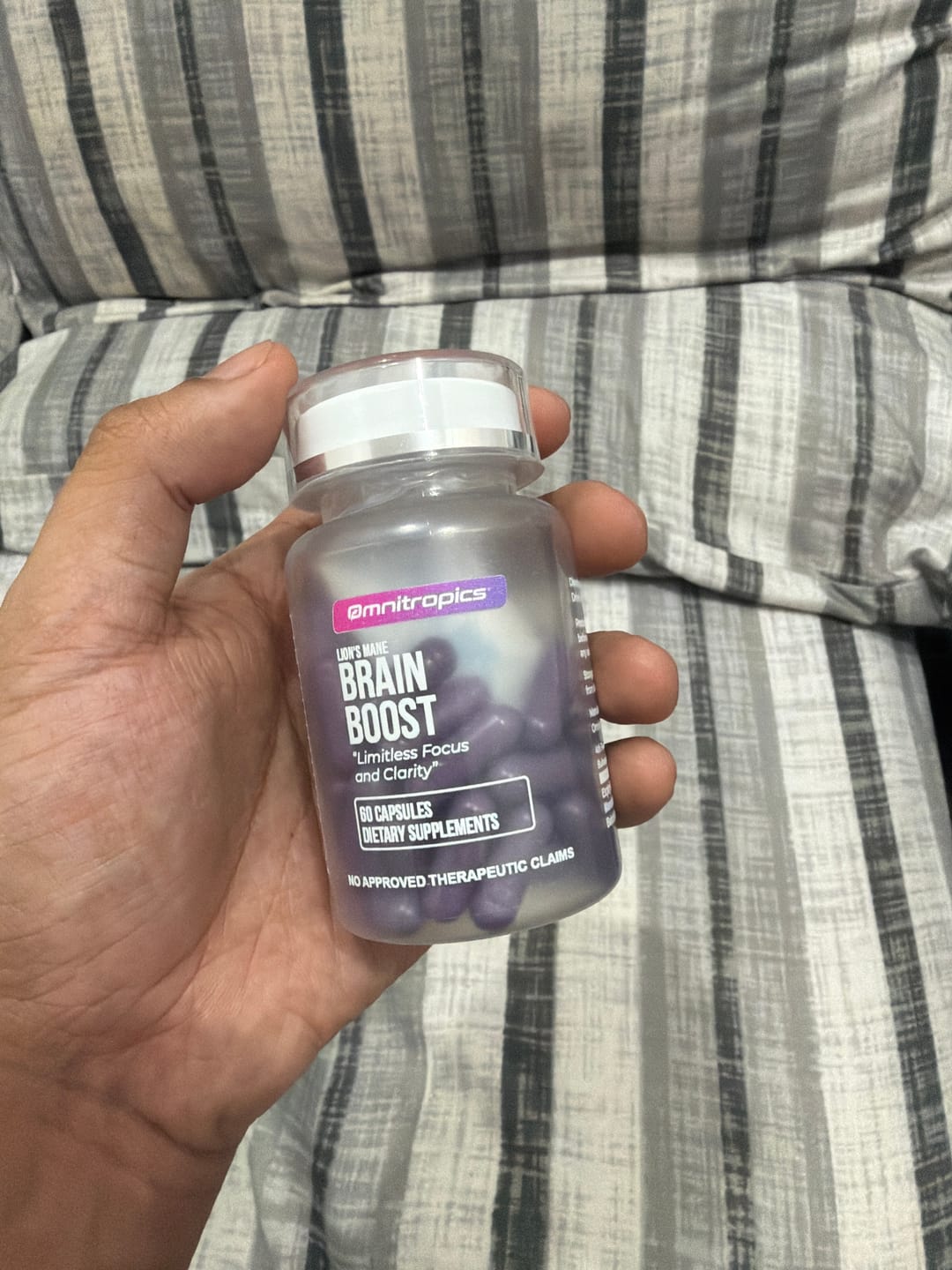Customer photo review of Omnitropics™ Brain Boost Premium Lion's Mane (25% OFF)