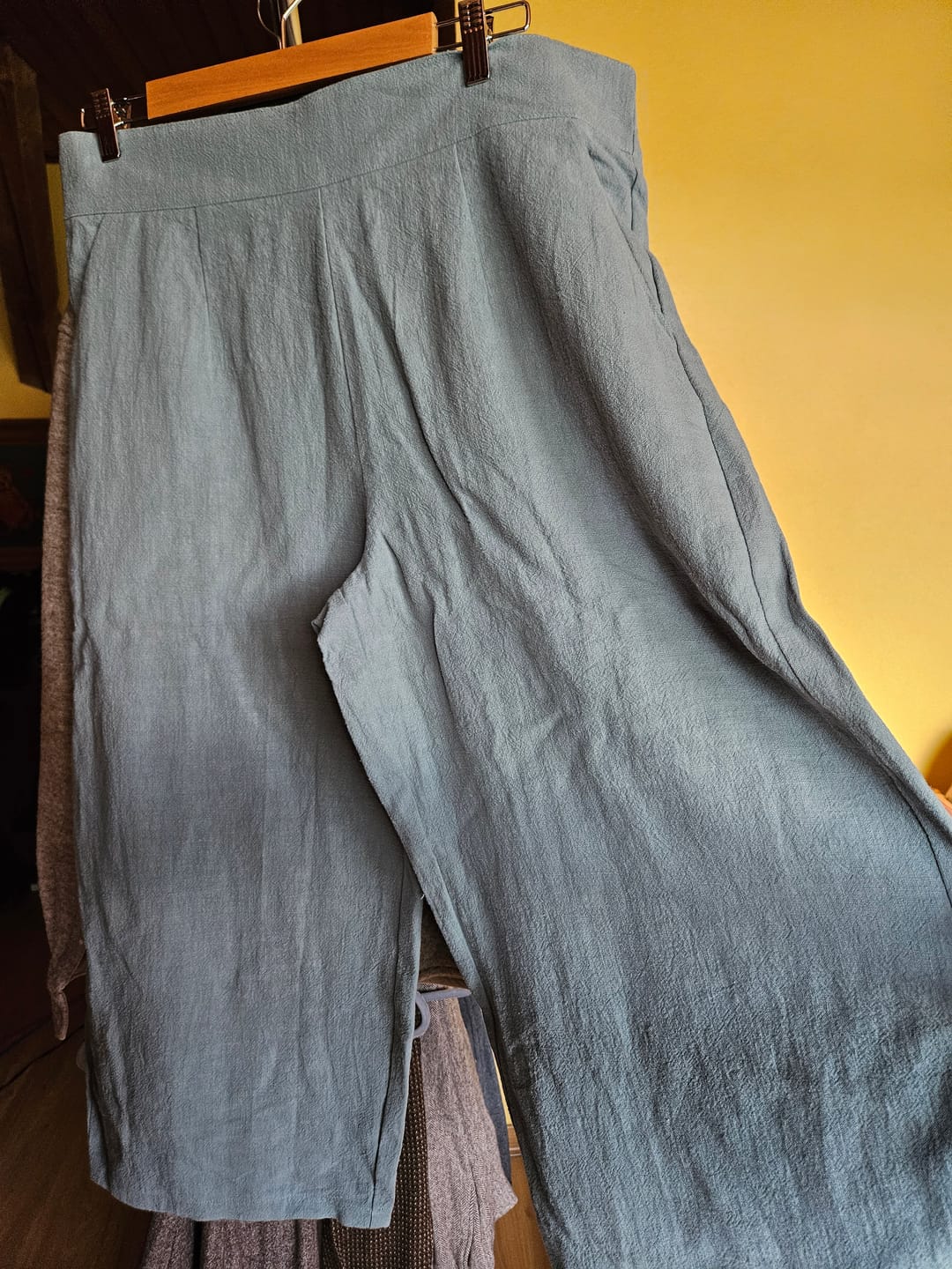Customer photo review of Pantalon Briac - lin stone wash celadon