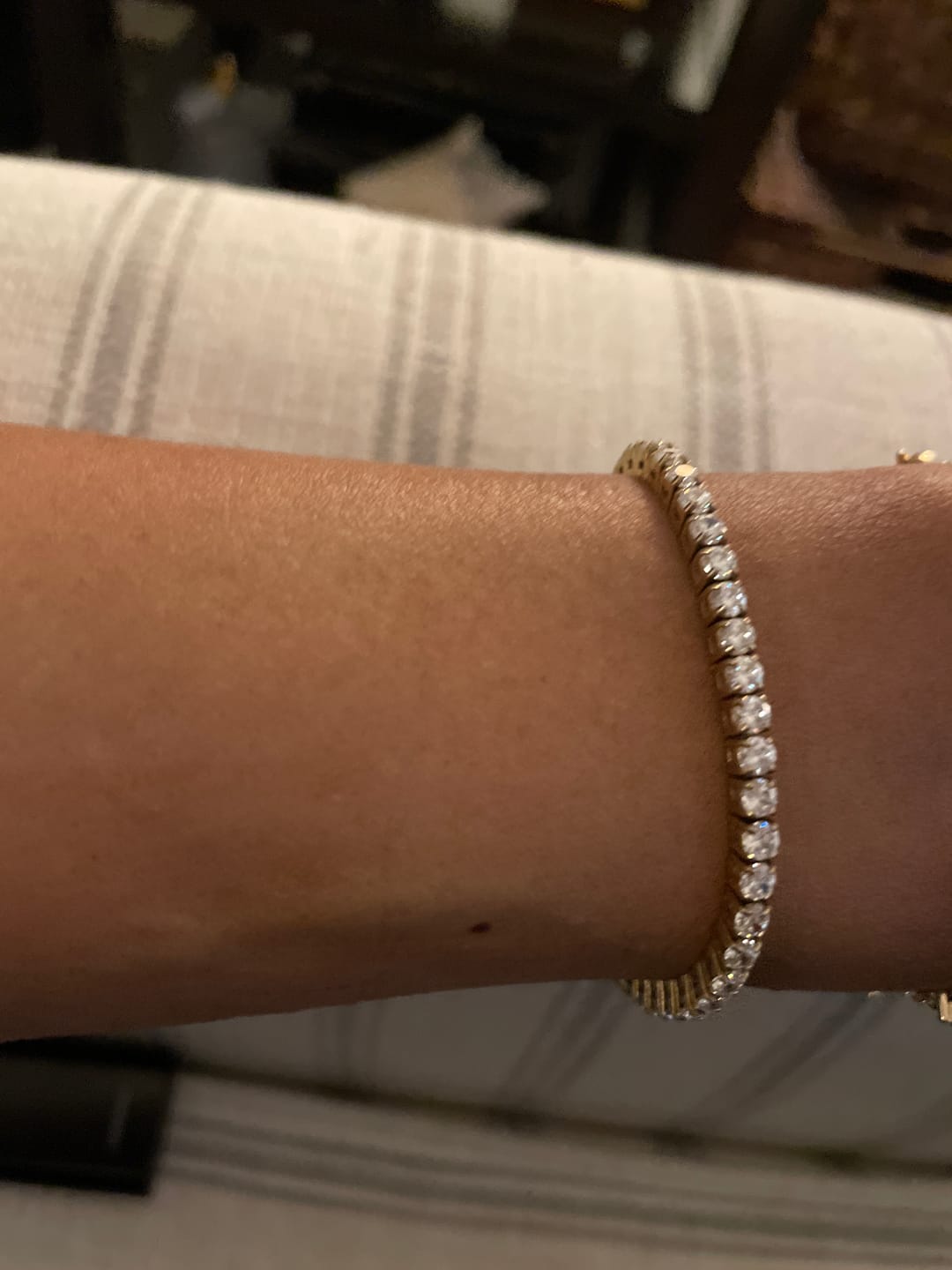 Customer photo review of Luxe Tennis Bracelet
