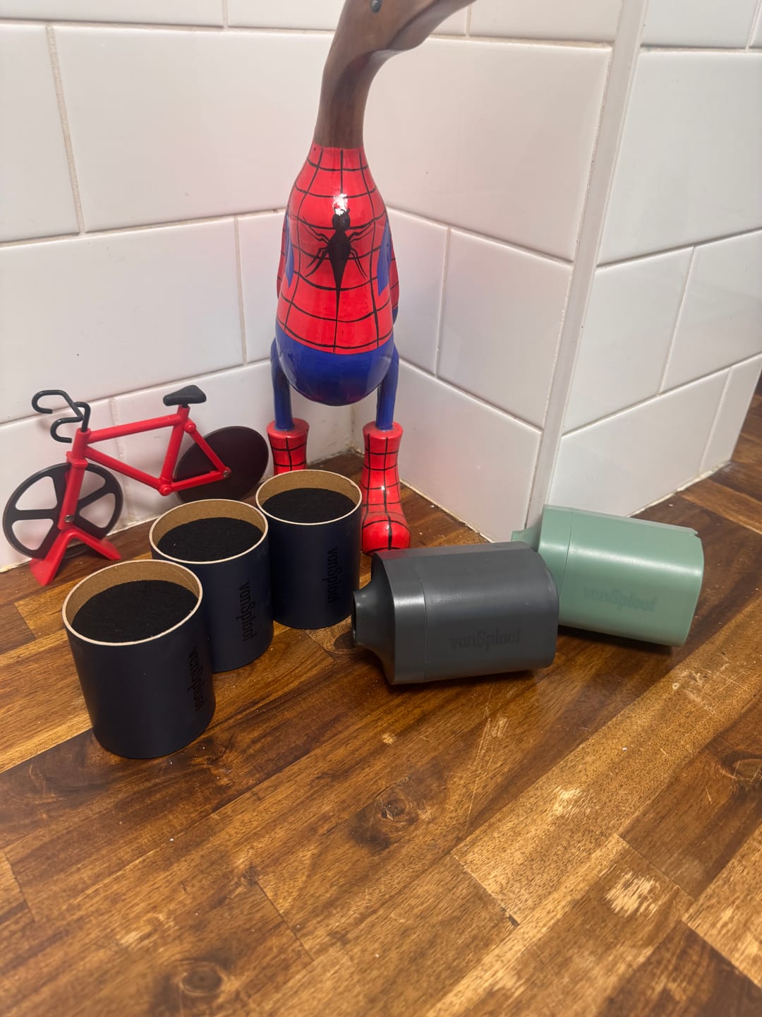 Customer photo review of 3-Pack vonSploof Replacement Filters with Optional Mesh