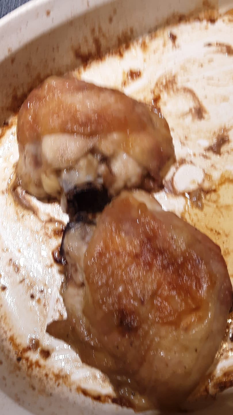 Customer photo review of Pasture Raised Chicken Thighs (Bone In) Corn and Soy Free