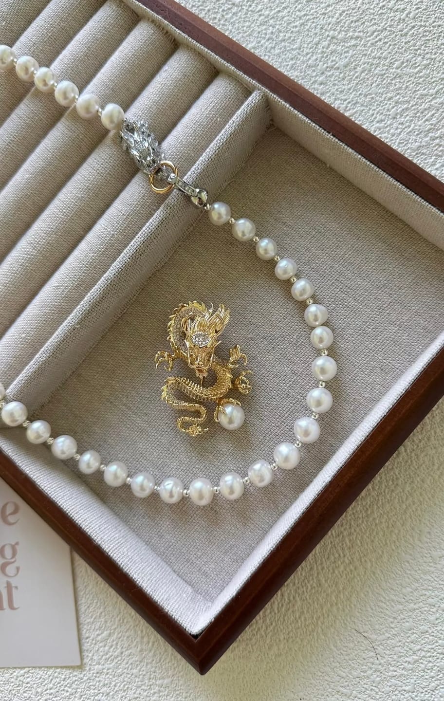 Customer photo review of Sovereign Dragon Brooch