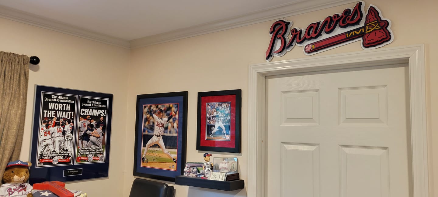 Customer photo review of Atlanta Braves Tomahawk 3D Metal Wall Art