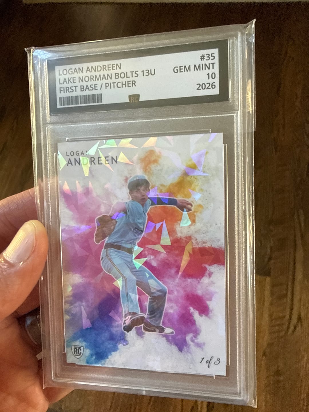 Customer photo review of Custom Graded Card