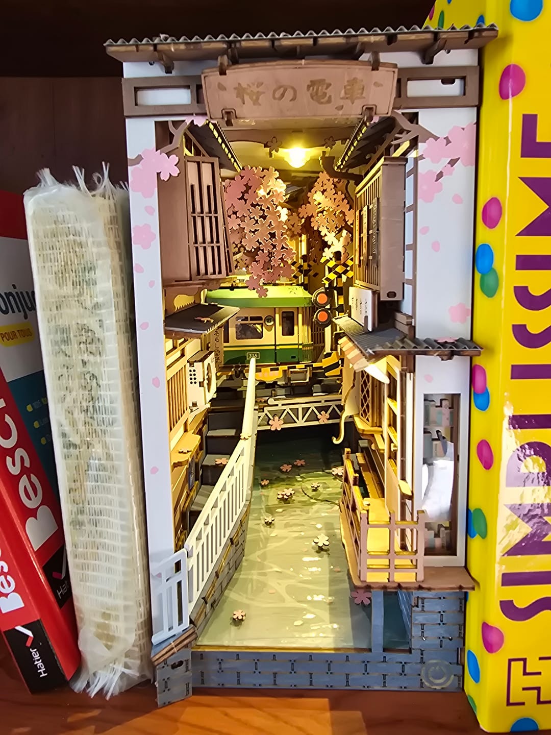 Customer photo review of DIY Book Nook kit - Sakura Densya