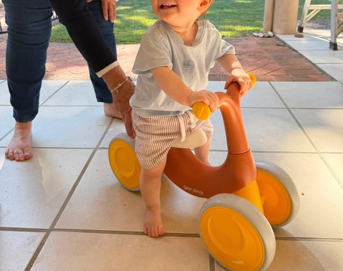 Customer photo review of Baby Balance Bike 4 Wheels