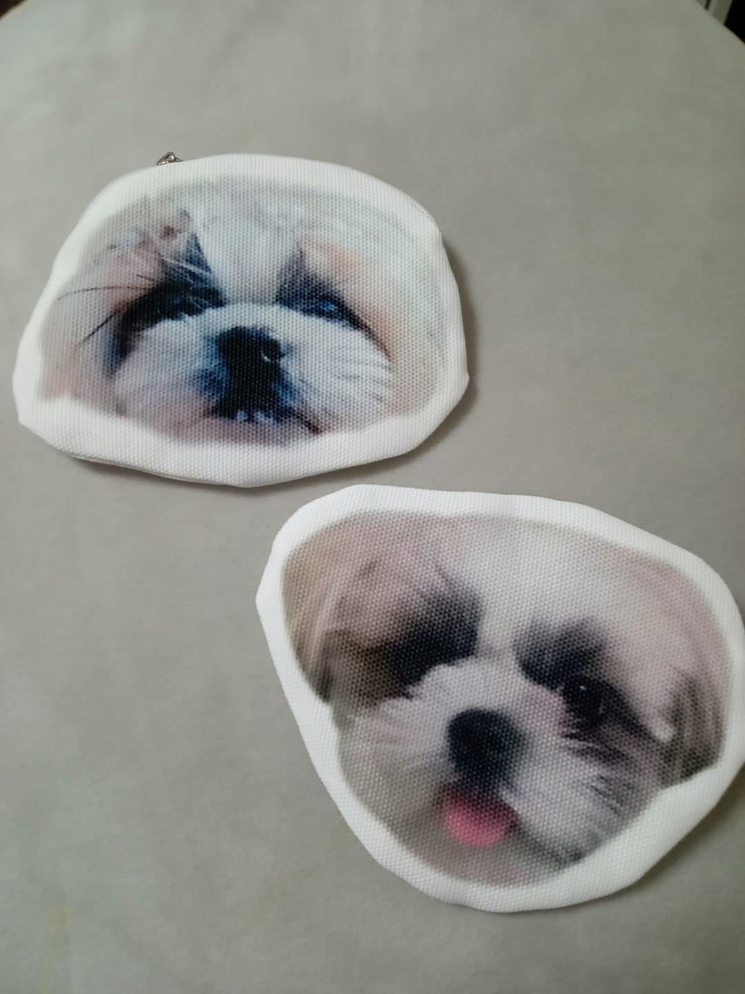 Customer photo review of 本物そっくり♪ペットフェイスバッグ