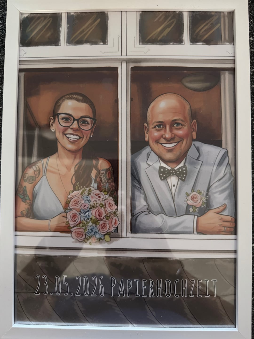 Customer photo review of ColorSketch Poster Dein Foto als handgezeichnete Karikatur