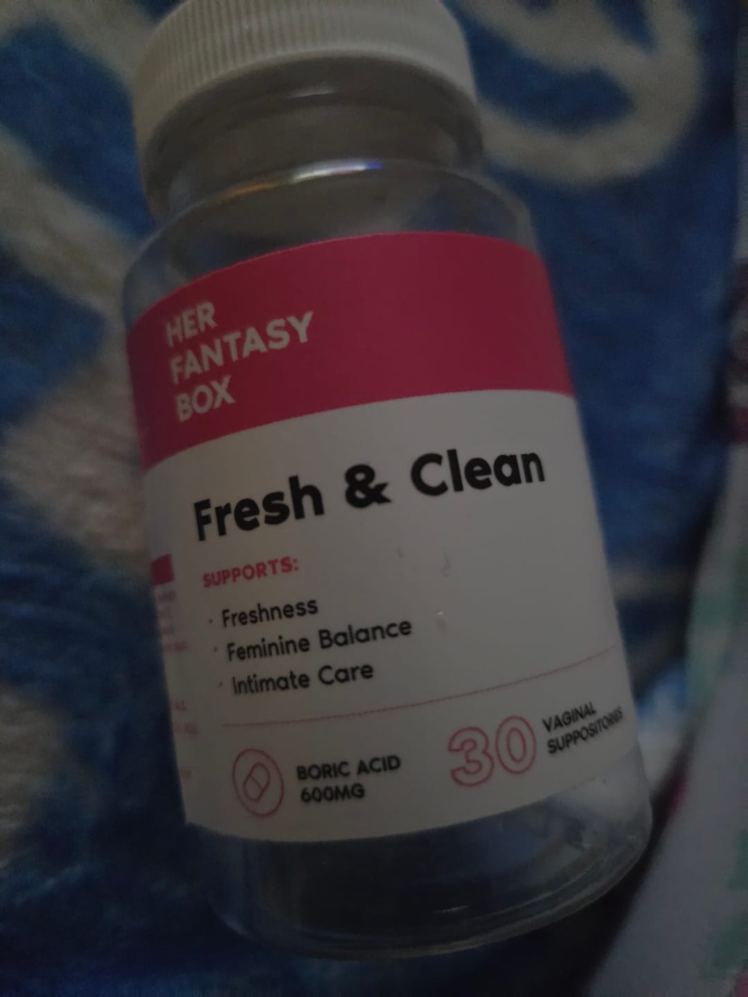 Customer photo review of Fresh & Clean pH Balancing Boric Acid Vaginal Suppository