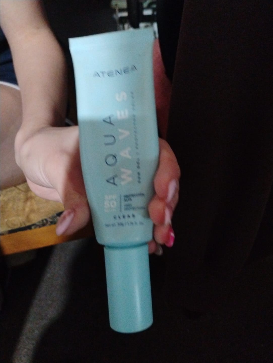 Customer photo review of PROTECTOR SOLAR - AQUA WAVES
