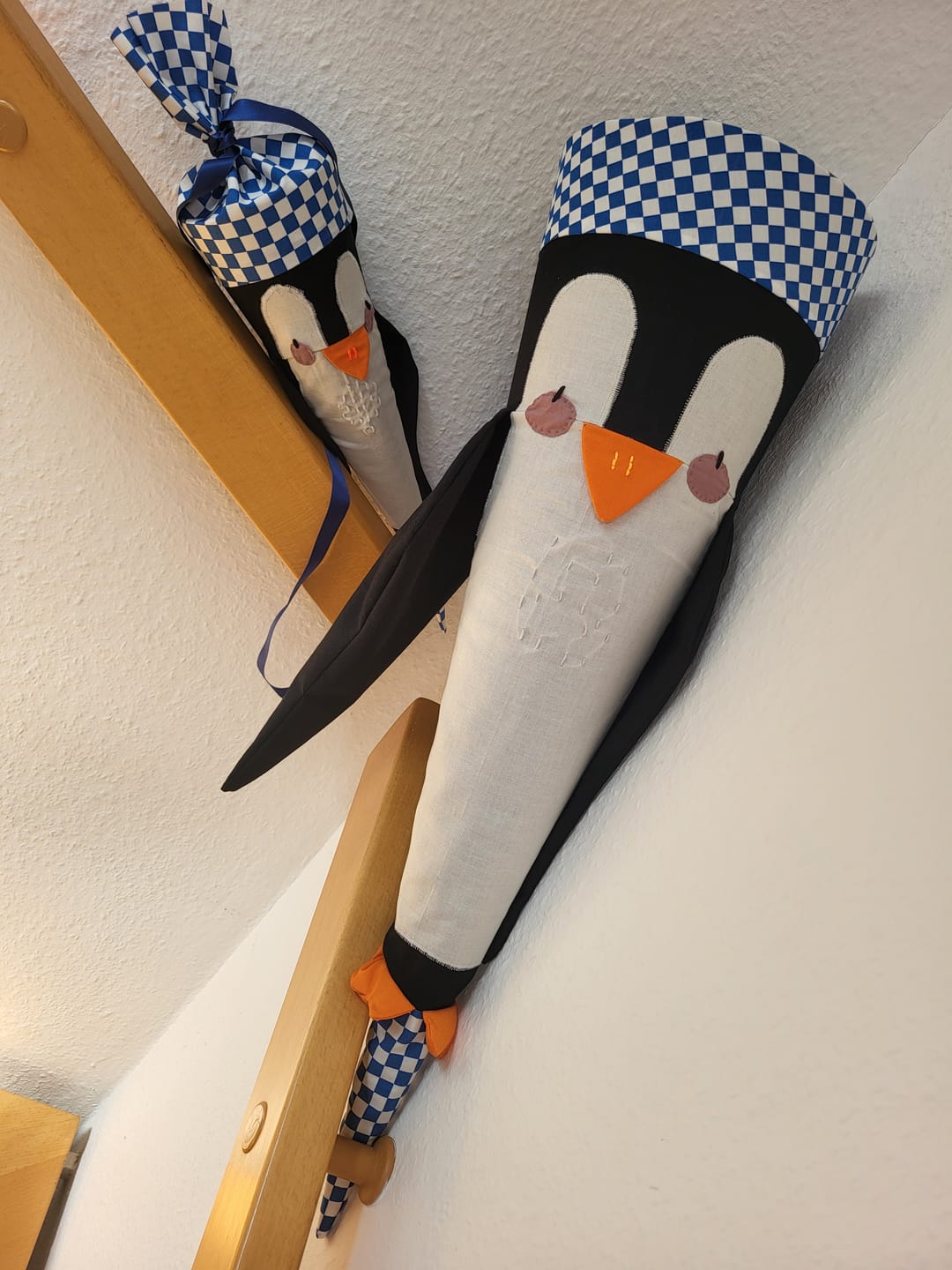 Customer photo review of E-Book Pinguin Schultüte | Schnittmuster