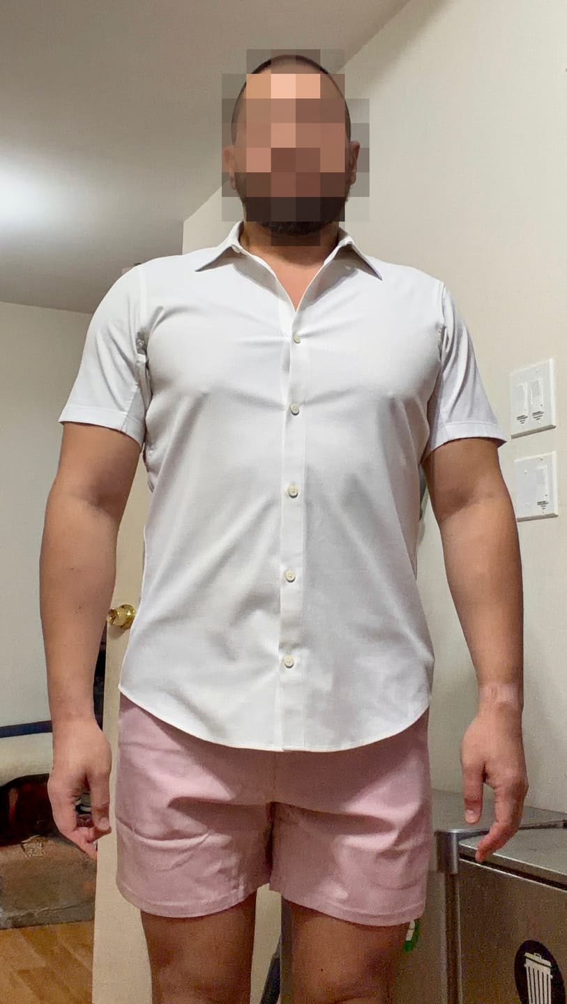 Customer photo review of Ultra-Stretch 5" Chino Shorts - Dusk