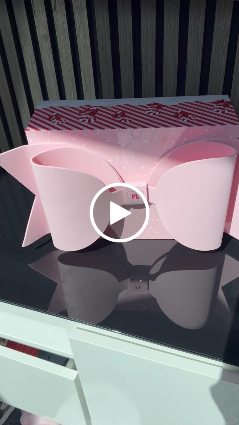 Kundenvideobewertung der Pink Bow Gift Wrap Box