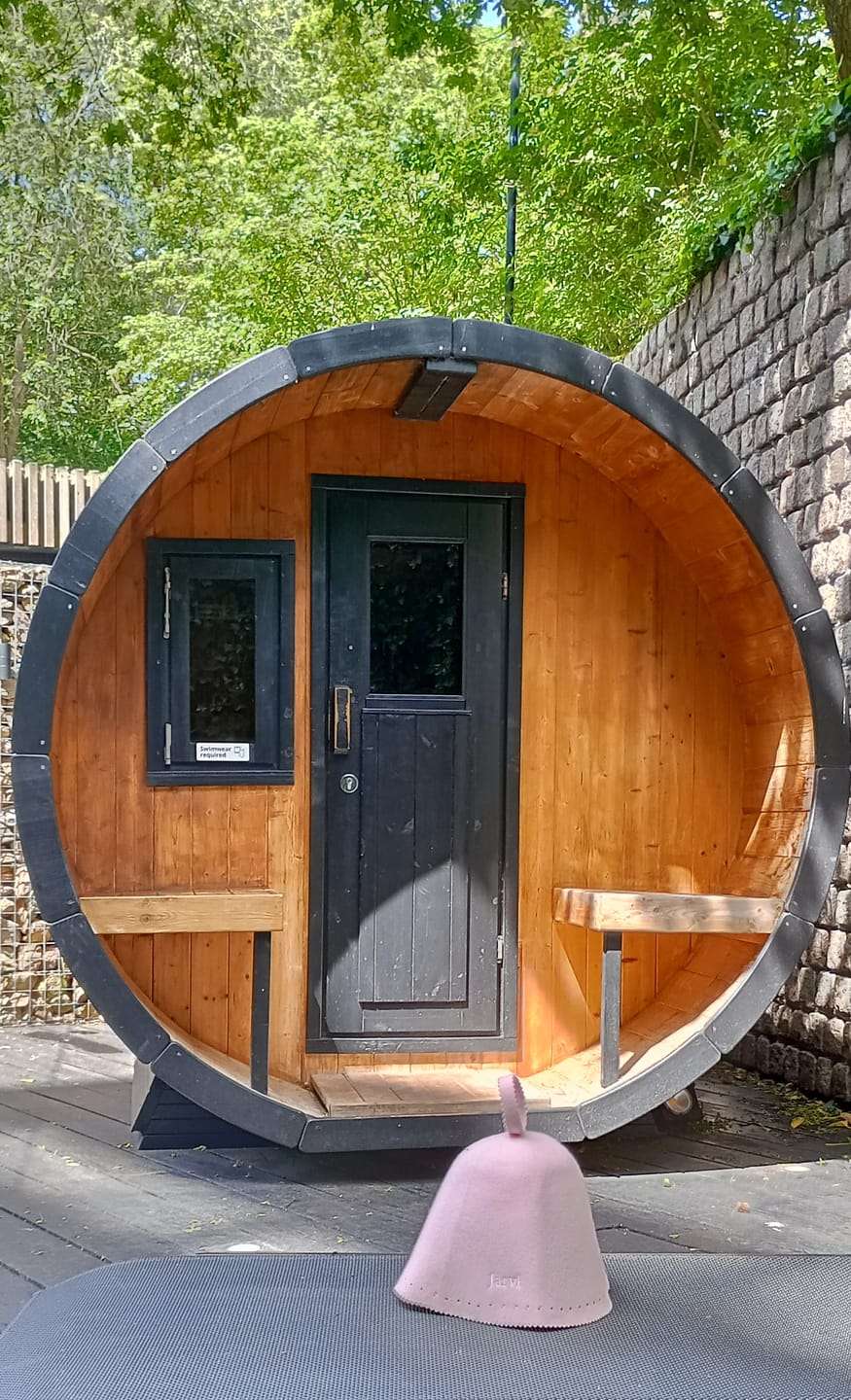 Customer photo review of The Sauna Hat by Jarvi