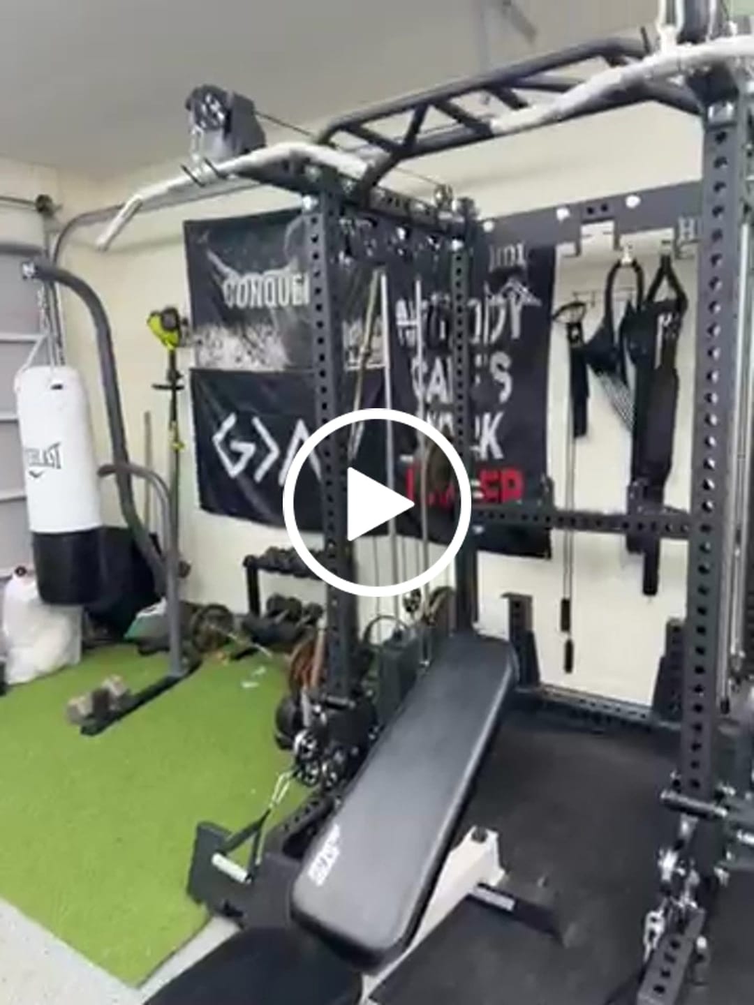 Customer video review of HD1 Squat Rack Functional Trainer