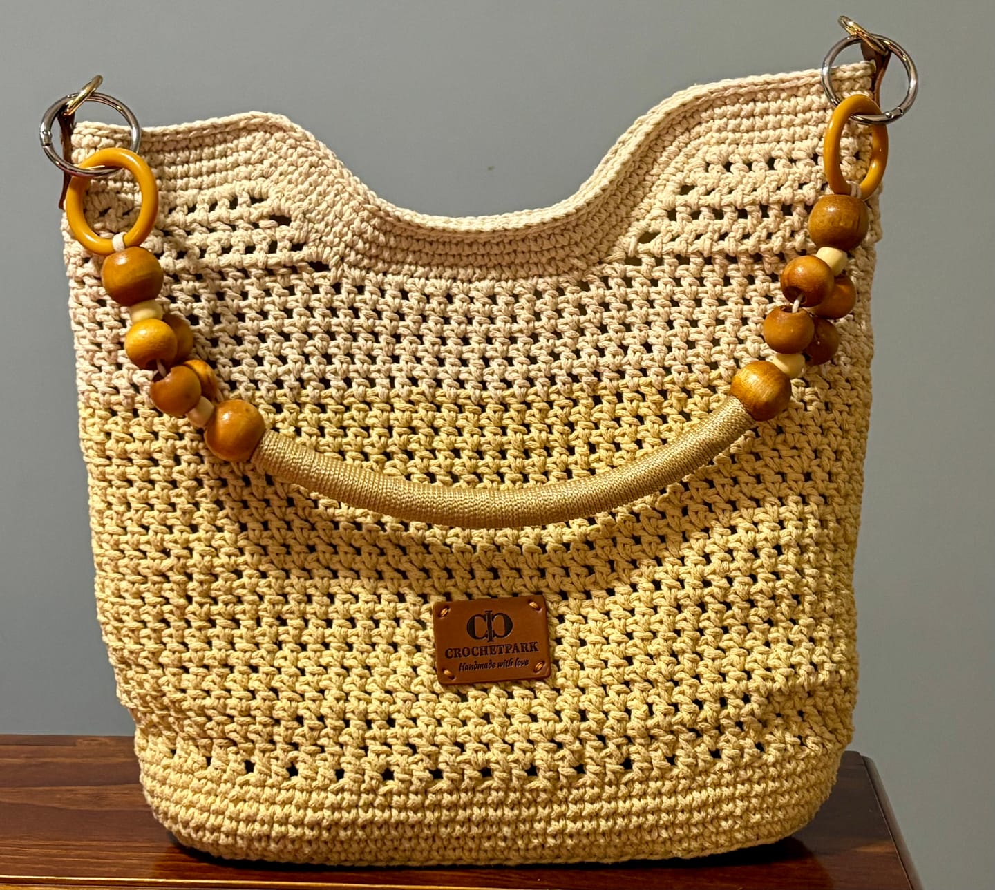 Customer photo review of CrochetPark™ Sunny Beach Tote crochet kit