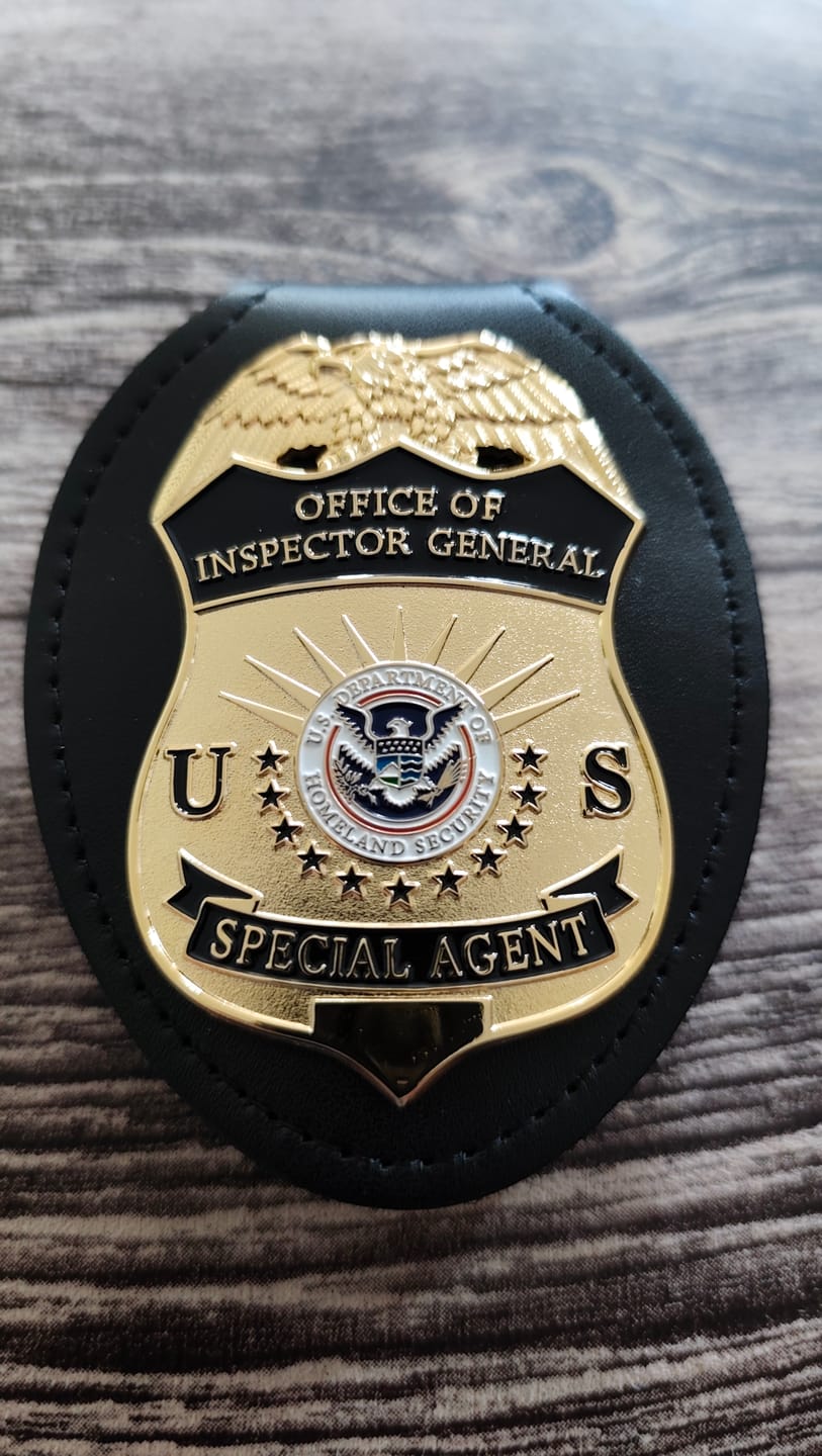 Customer photo review of DHS OIG Office of Inspector General Special Agent Badge