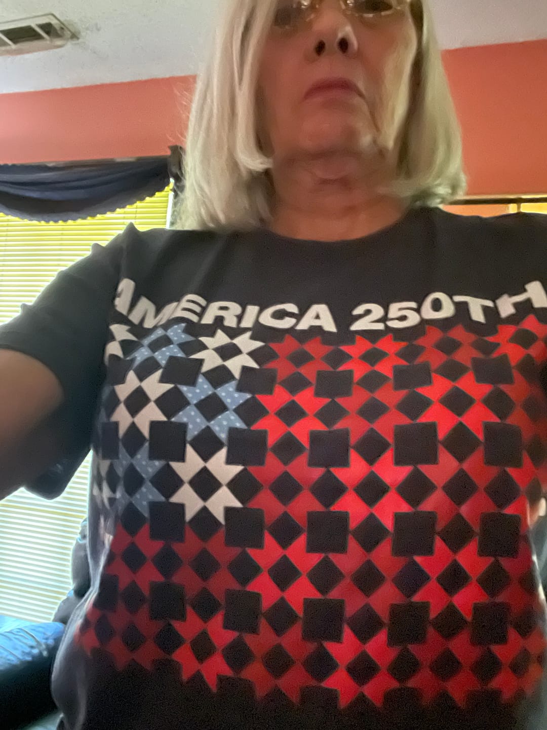 Customer photo review of Quilted Tribute T-Shirt