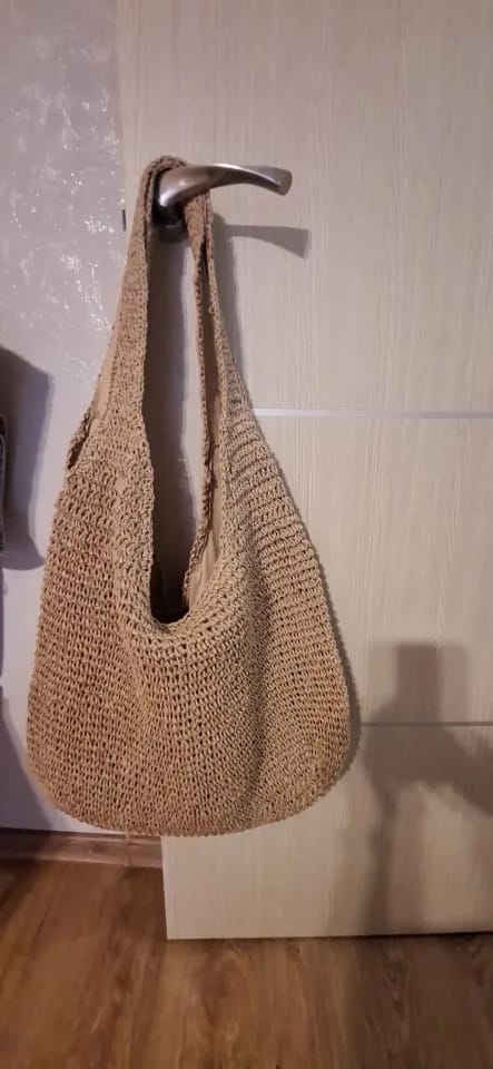 Customer photo review of Beatrice Woven Rattan Tote Bag