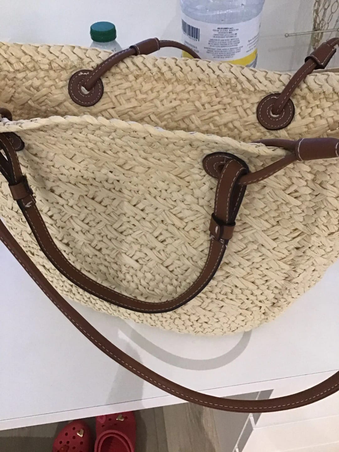 Customer photo review of Margot Woven Summer Tote