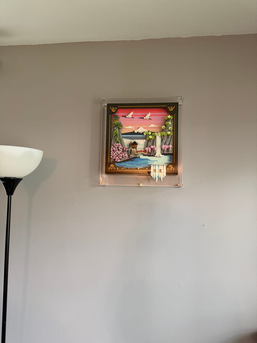 Customer photo review of Display Case for LEGO® 31218 Art Japanese Cherry Blossom Landscape