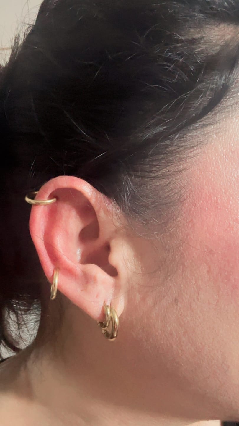 Customer photo review of Chunky Ear Cuff