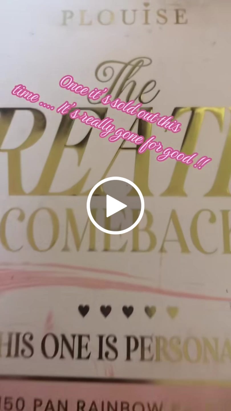 Customer video review of Creative Comeback XXXL Eyeshadow Palette