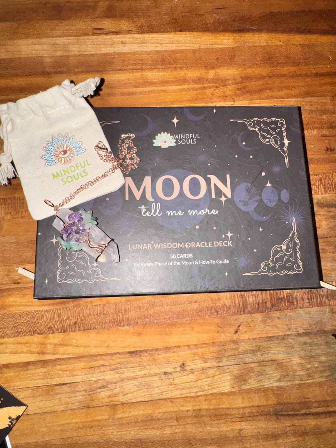Customer photo review of Moon Oracle Deck: A Lunar Tool for Real Life