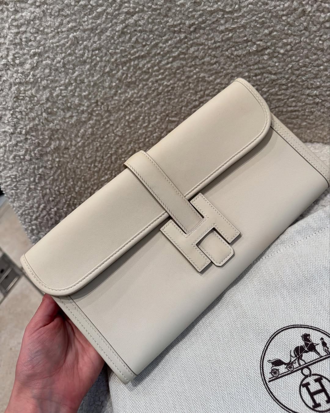 Customer photo review of Hermes Jige Elan 29 Clutch Epsom Leather