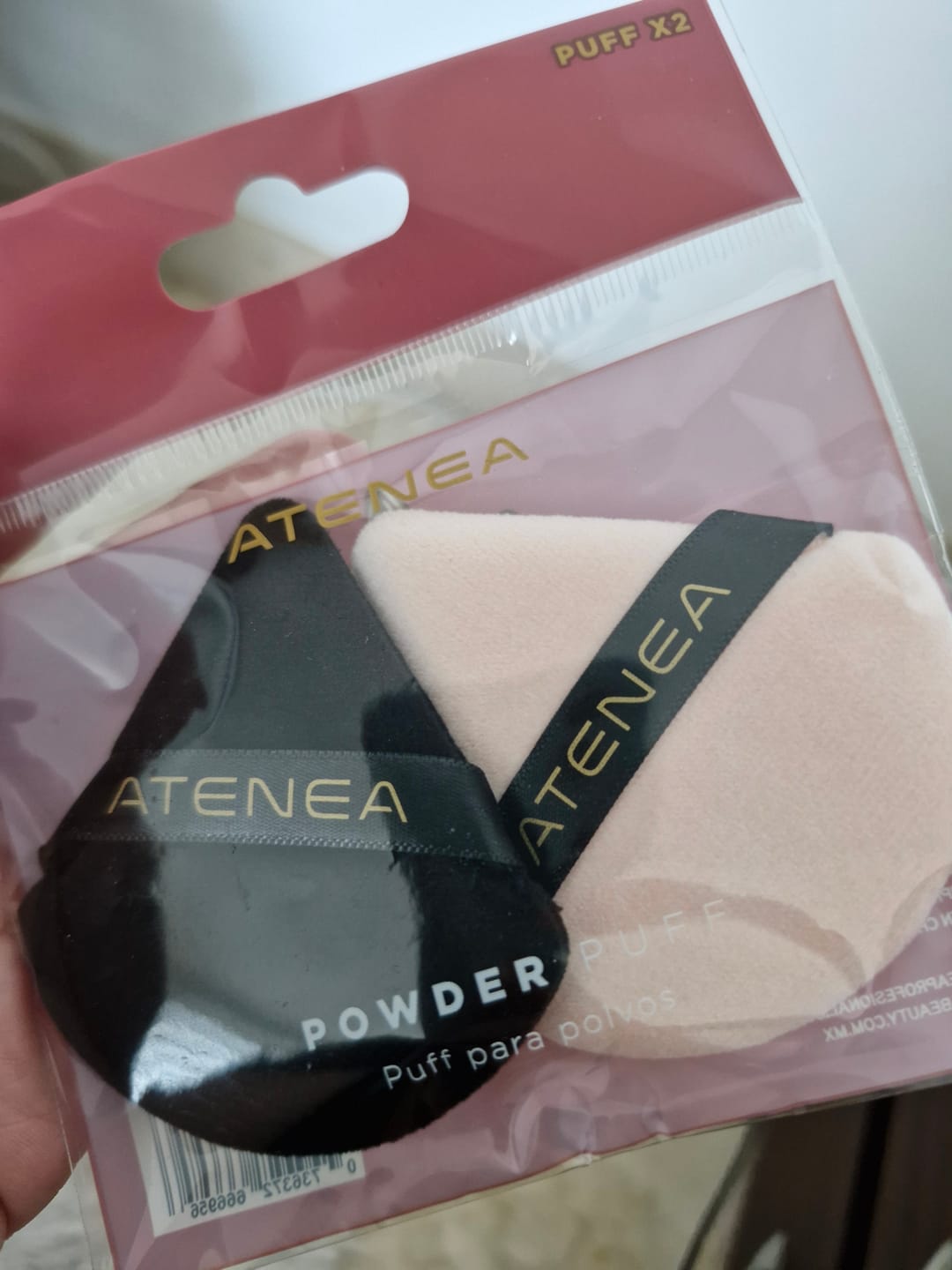 Customer photo review of BORLA TRIANGULAR PARA POLVOS