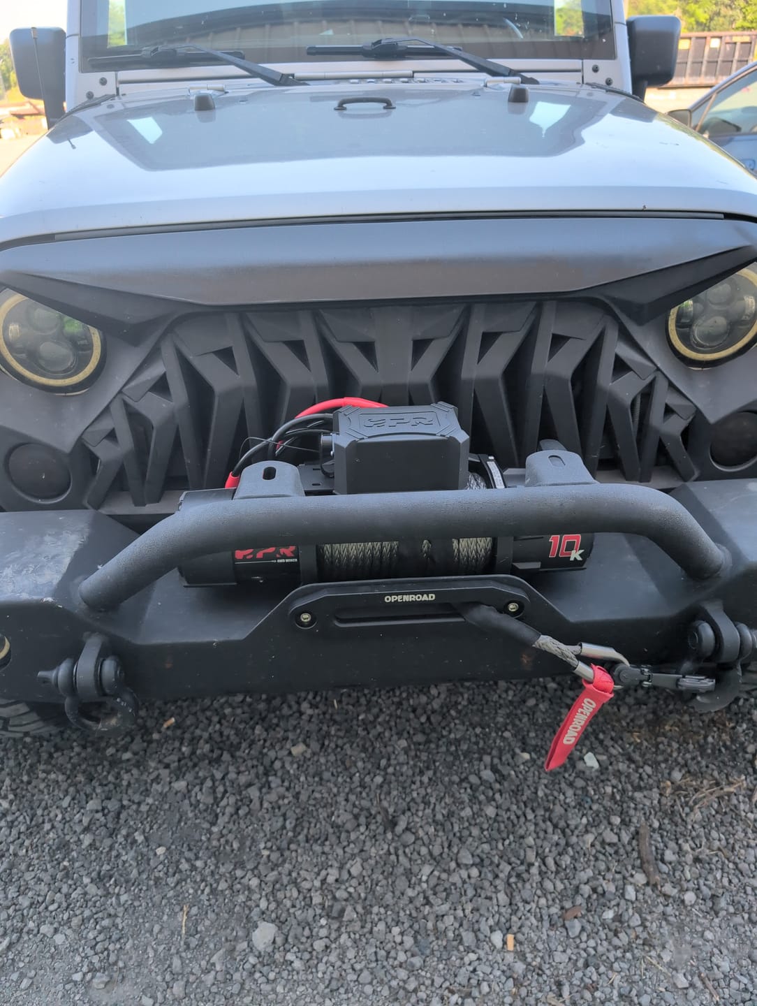 Customer photo review of OPENROAD 10,000lbs Electric Winch with Synthetic Rope-Panther Series 3S