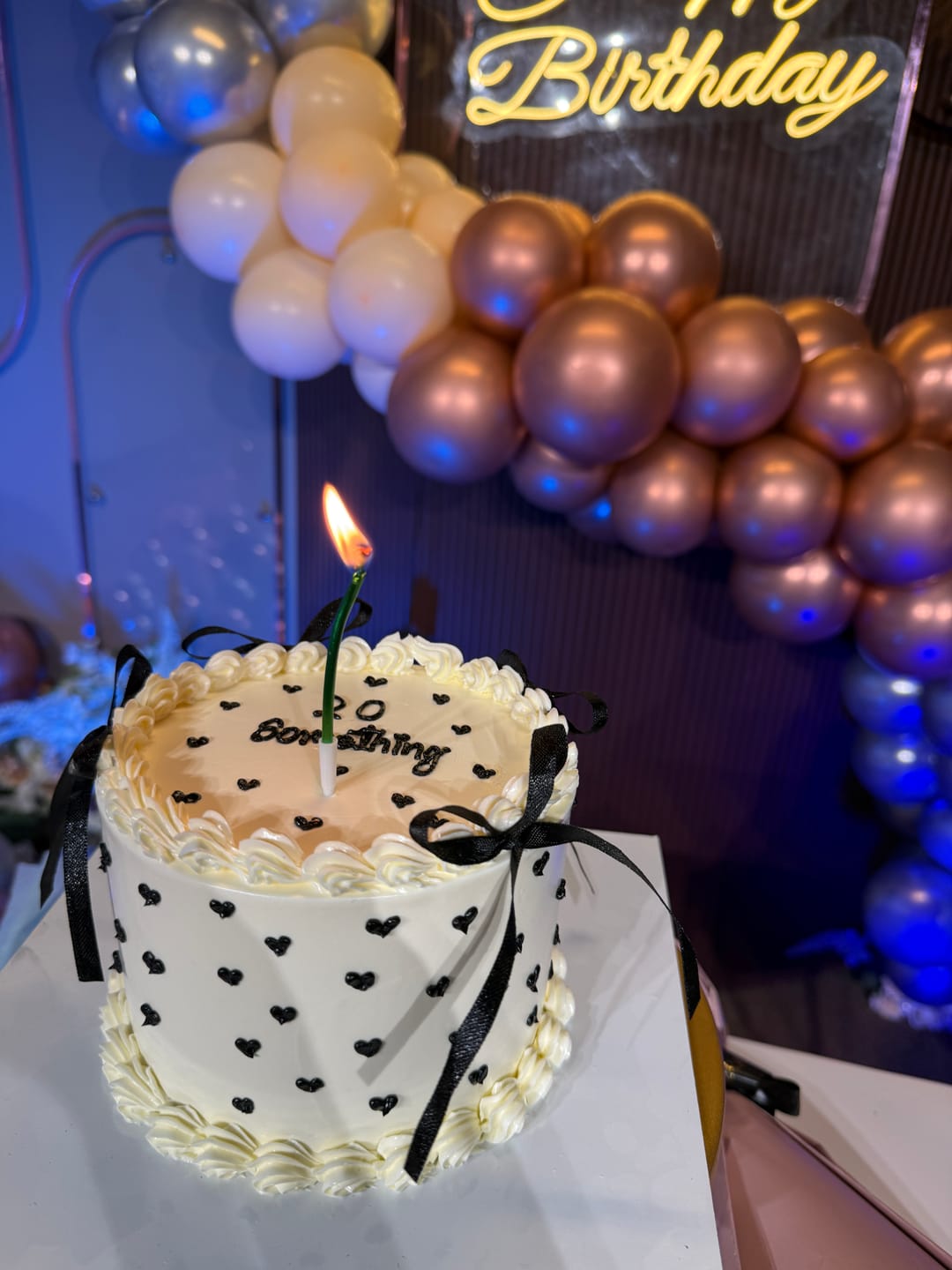 Customer photo review of Ribbon Heartful Cake
