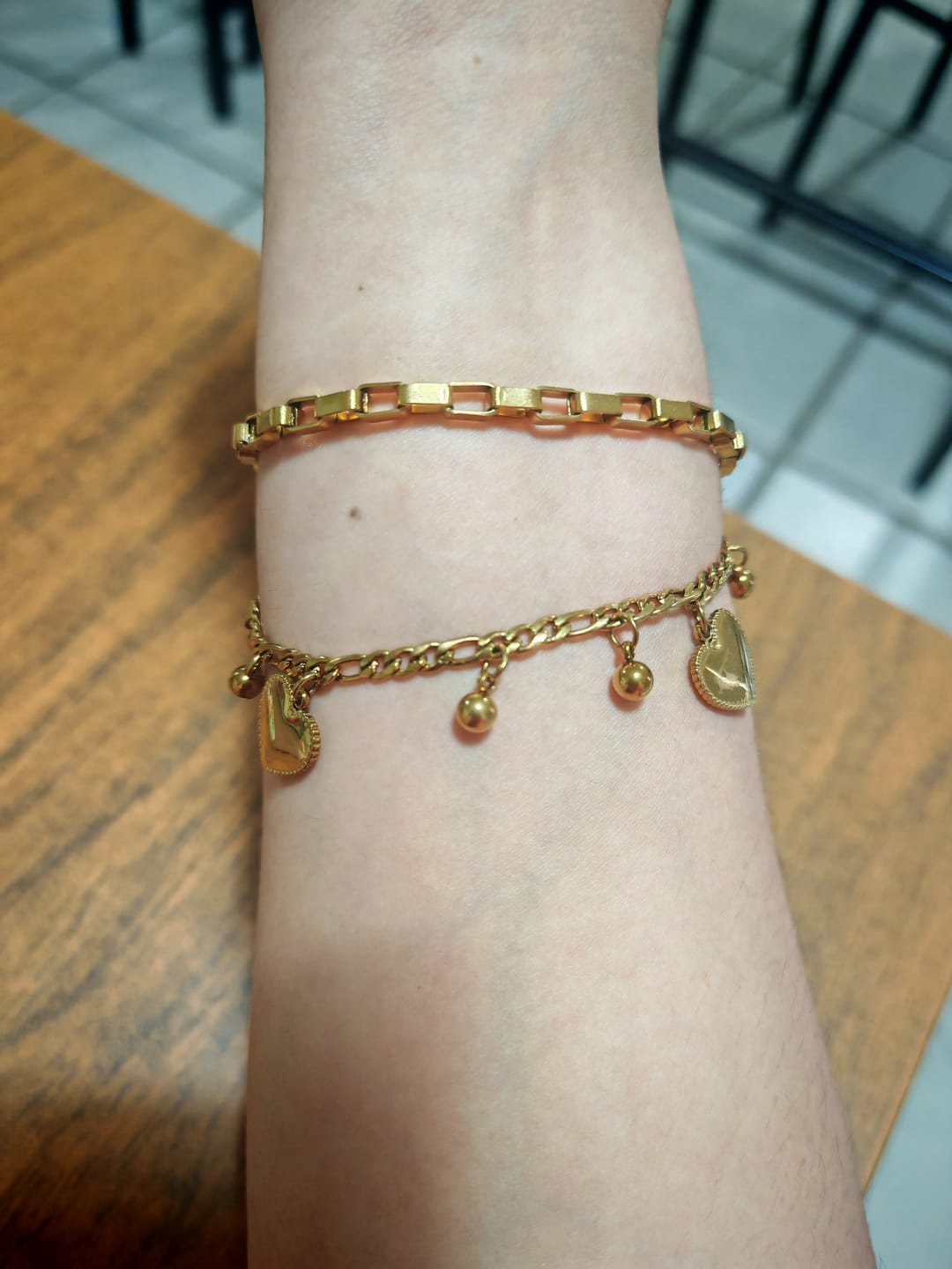 Customer photo review of Pulsera de Corazón