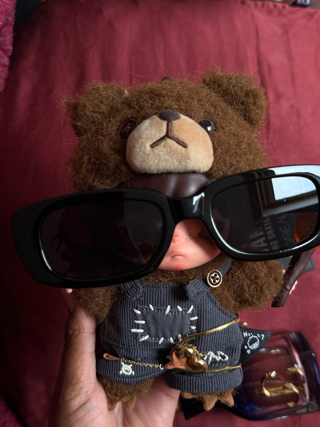 Customer photo review of Vintage Square Frame Sunglasses