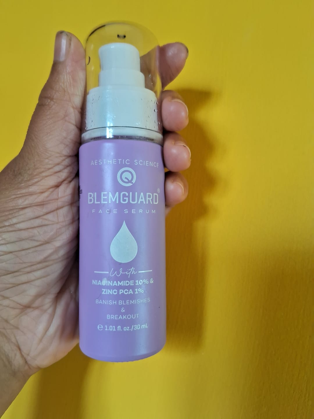 Customer photo review of Blemguard Face Serum