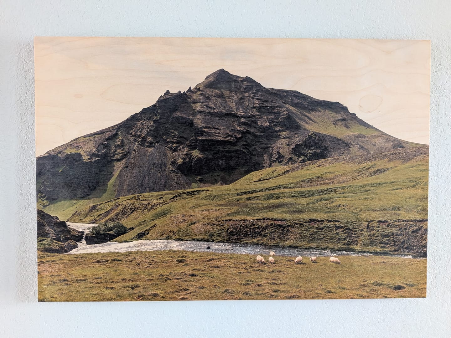 Customer photo review of Cove Edge Rectangular Wood Print