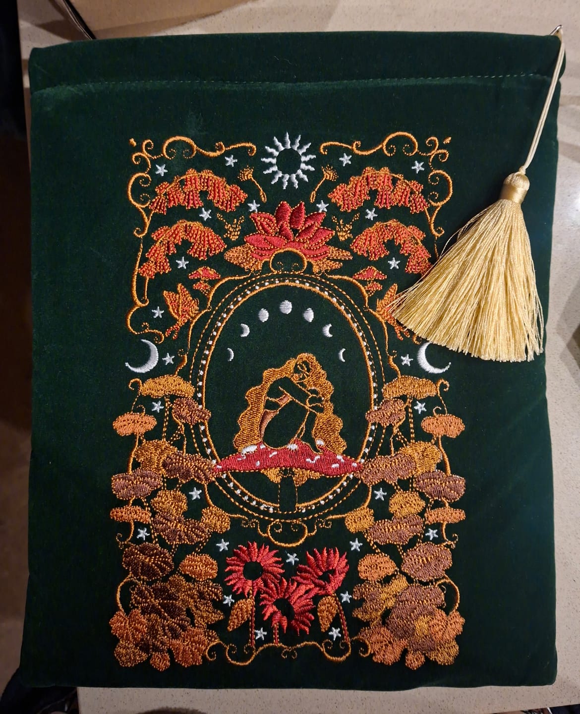 Customer photo review of Wonderland Book Sleeve - Green