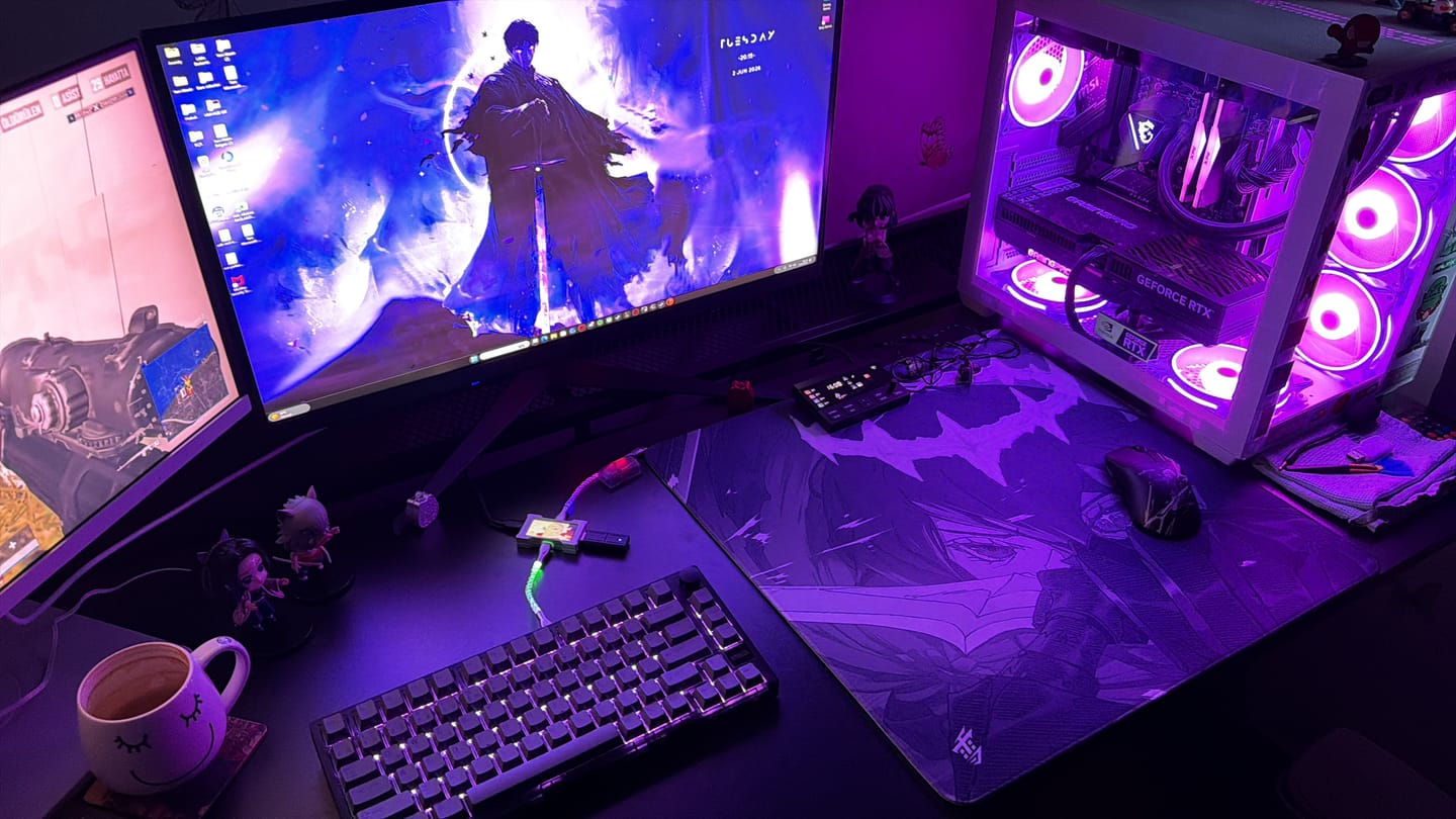Customer photo review of Yuki Aim Monokuro Poron Mousepad