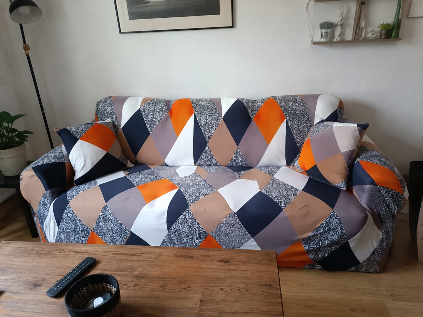 Customer photo review of Hexagonor - Housse de Canapé Extensible