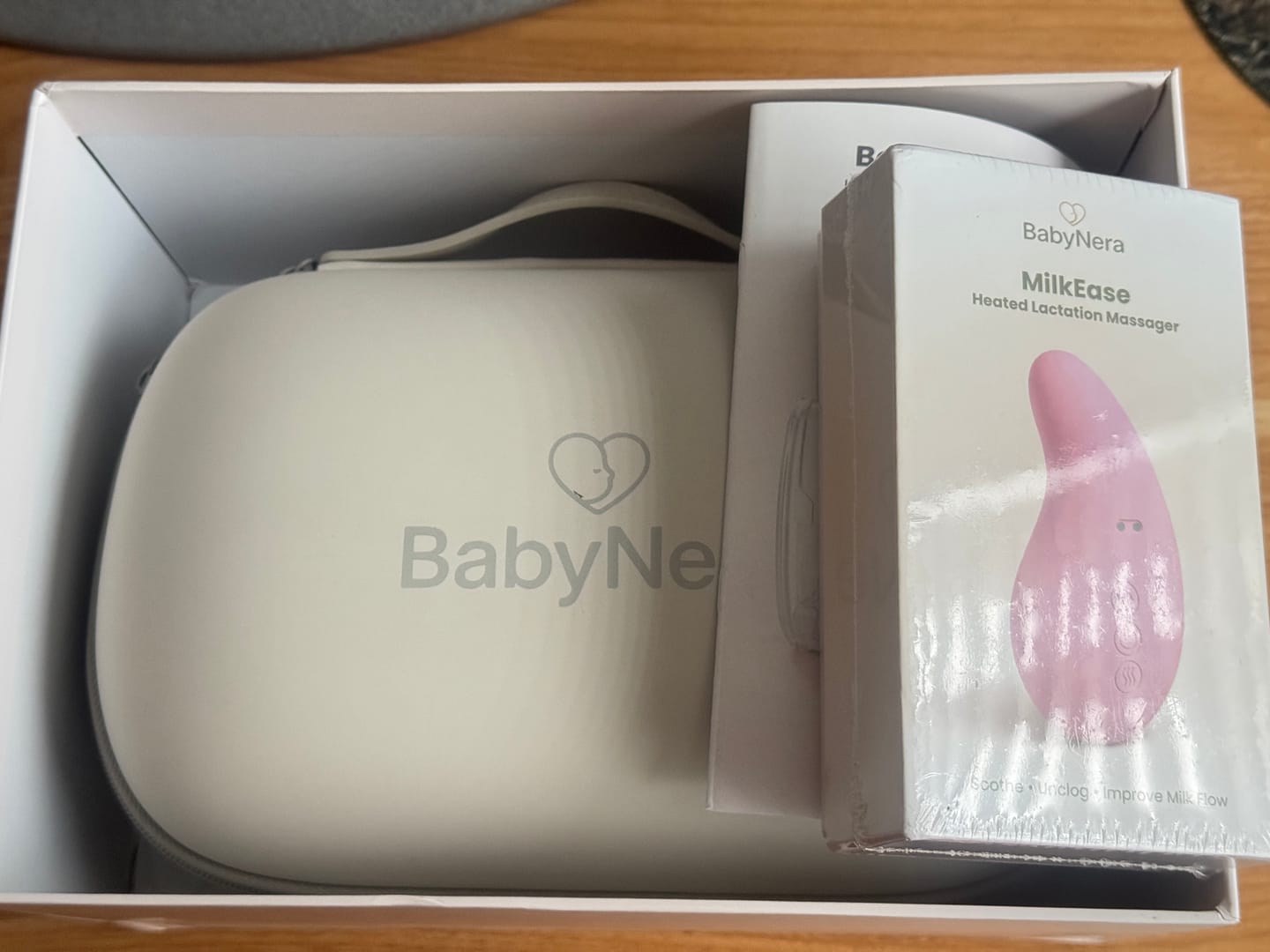 Customer photo review of BabyNera FlowEase™ Double Wearable Breast Pump