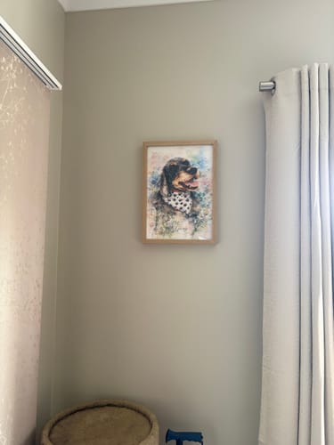 Customer photo review of Personalised Poster With Dog or Cat - Watercolour