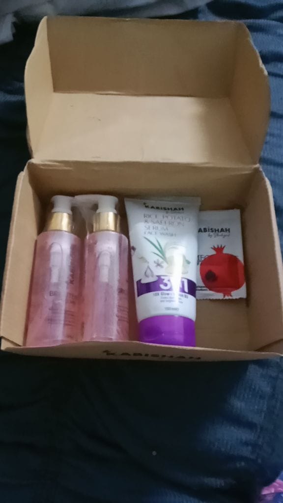 Customer photo review of Rice, Potato & Saffron Serum Facewash